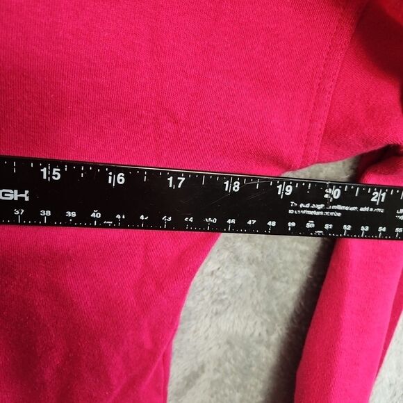 Eguipt Women's Sz Lg Top tshirt cotton red vintage shoulder pads Made in Egypt - Picture 5 of 11